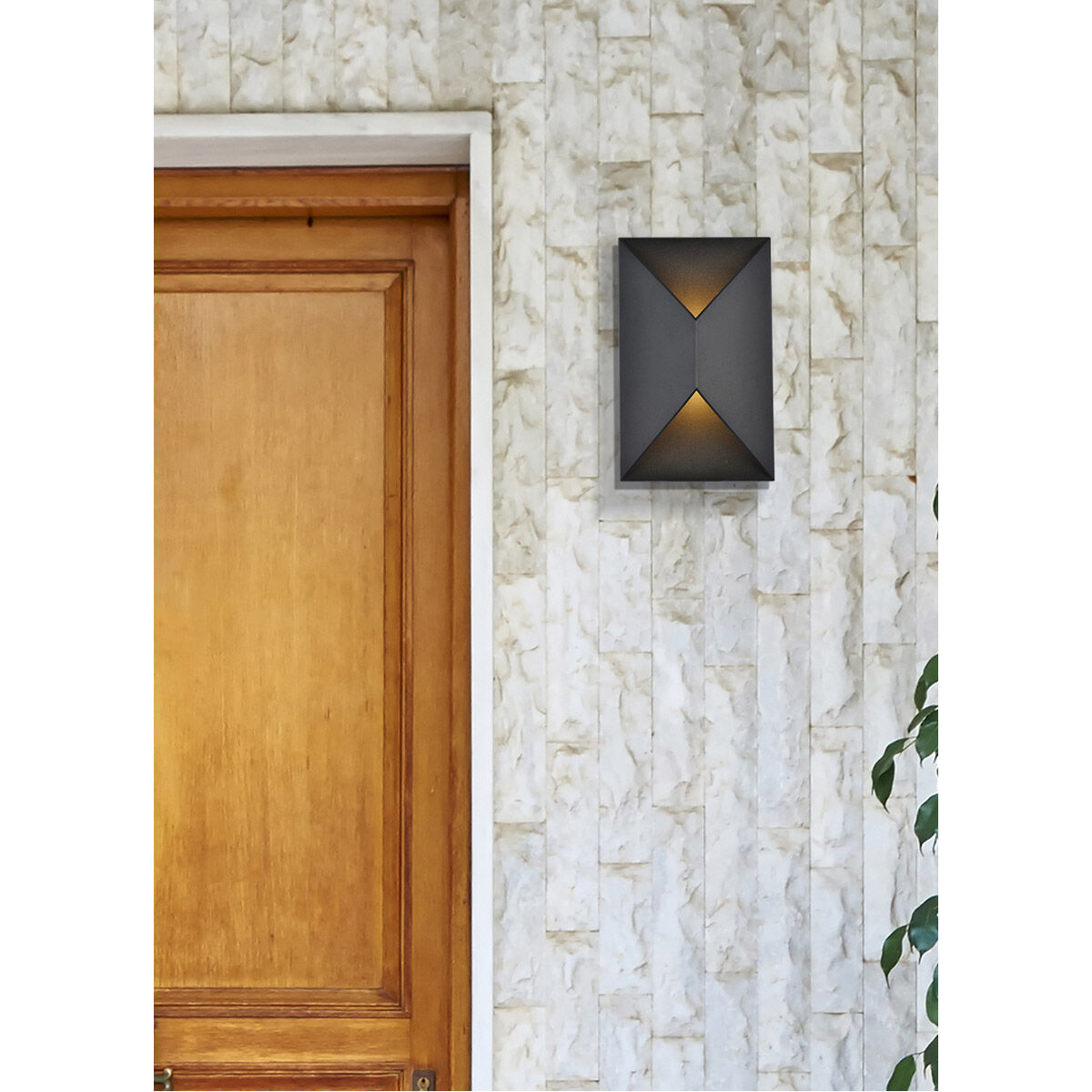 Raine 11 inch Black Outdoor Wall Light