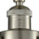 Franklin Restoration Dover 1 Light 4.5 inch Brushed Satin Nickel Semi-Flush Mount Ceiling Light in Seedy Glass, Franklin Restoration