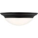 Nash 3 Light 16.75 inch Midnight Black Flush Mount Ceiling Light