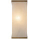 Abbott 1 Light 4.25 inch Vintage Brass Bath Vanity Light Wall Light in Vintage Brass and Alabaster