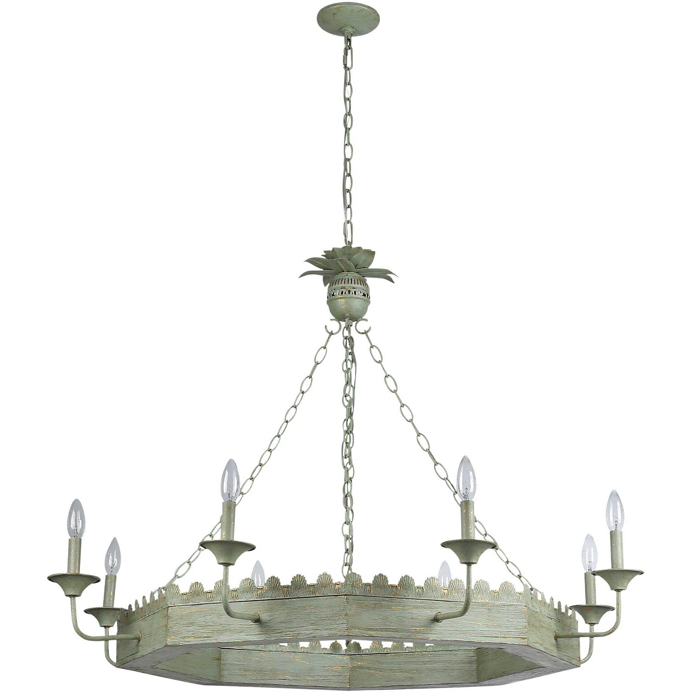 Finley 42 inch 60.00 watt Vintage Sage Chandelier Ceiling Light