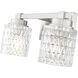 Jacqueline 2 Light 15.75 inch Brushed Nickel Bathroom Vanity Wall Light