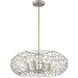 Helios 8 Light 22 inch Satin Nickel Chandelier Ceiling Light