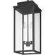 Hillside 3 Light 9 inch Textured Black Exterior Pendant