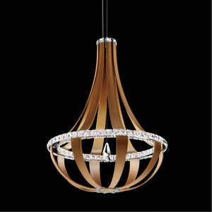 Crystal Empire LED Grizzly Black Pendant Ceiling Light