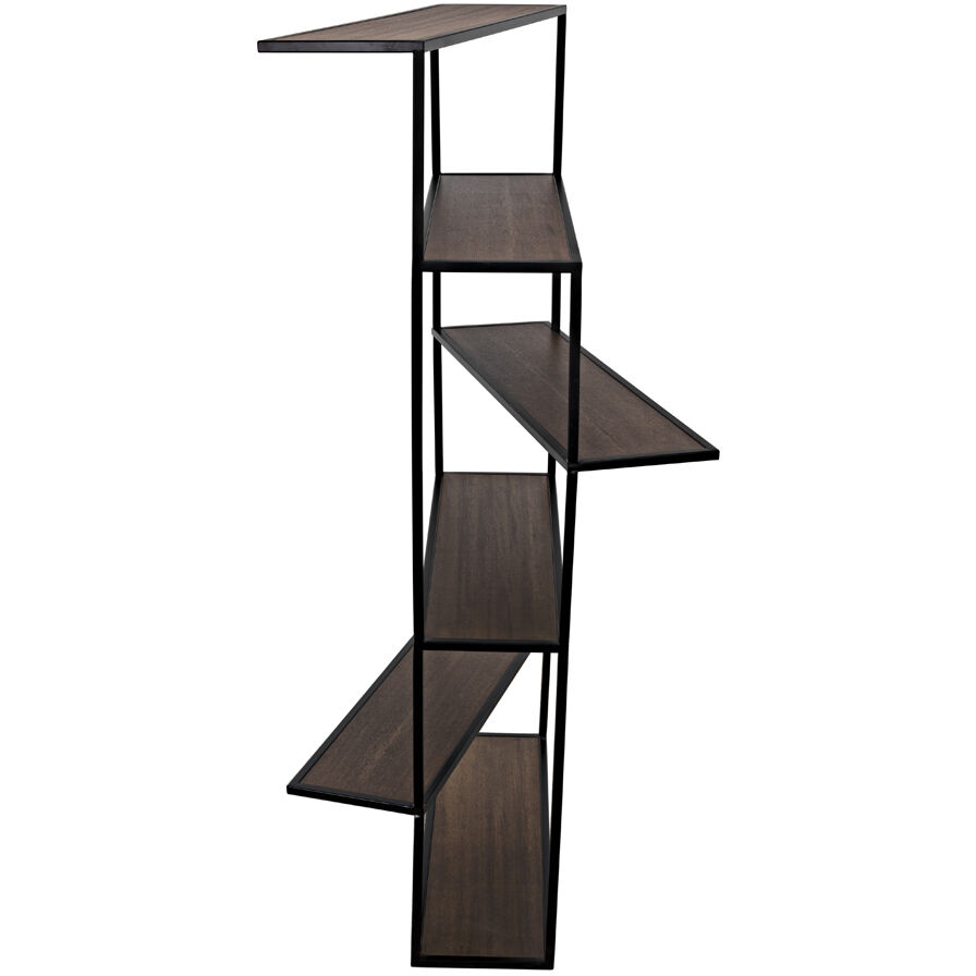 Verso Matte Black Bookcase