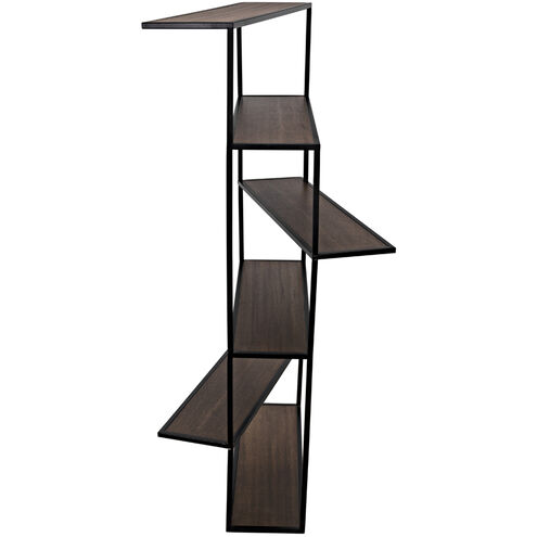 Verso Matte Black Bookcase