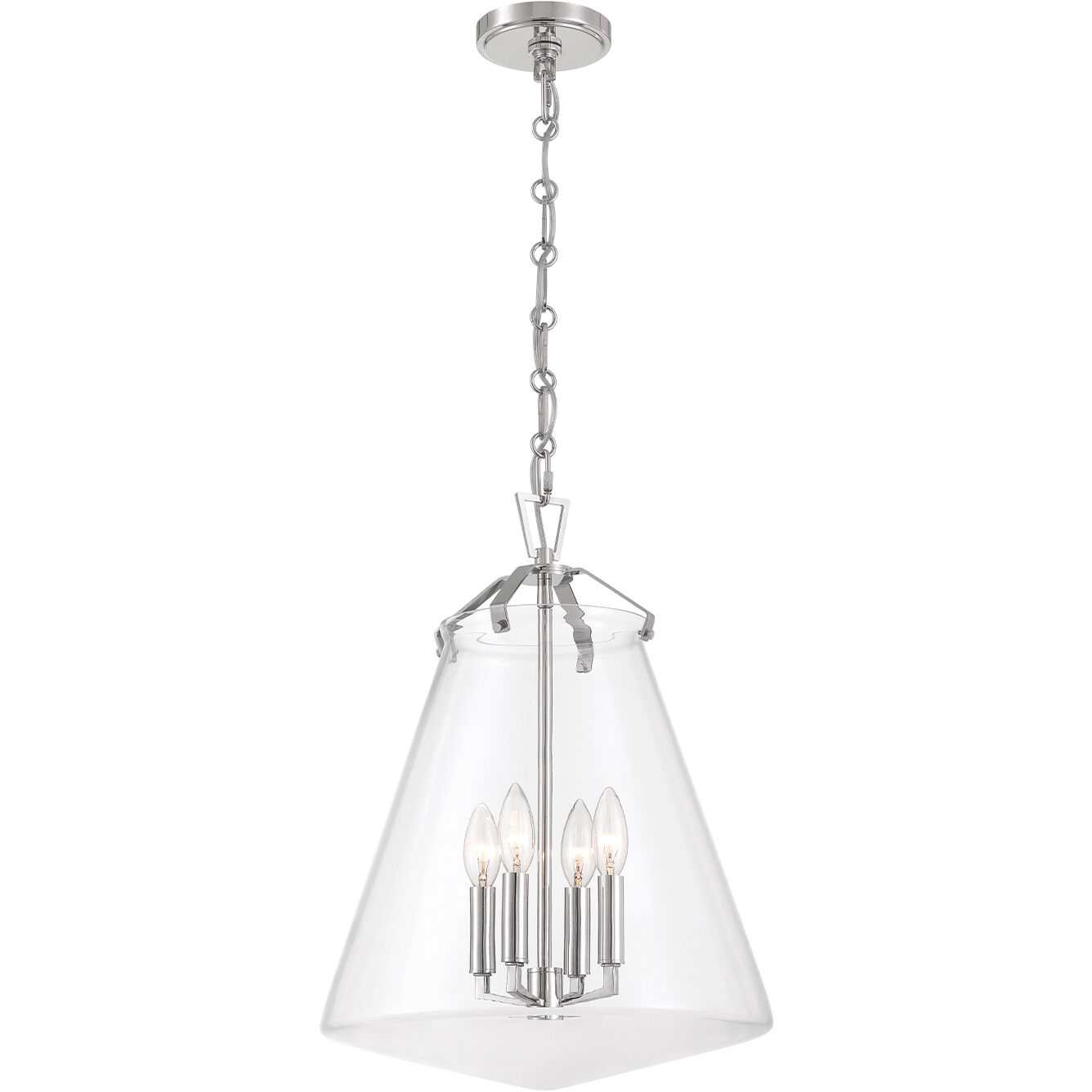 Voss Pendant Ceiling Light in Polished Nickel