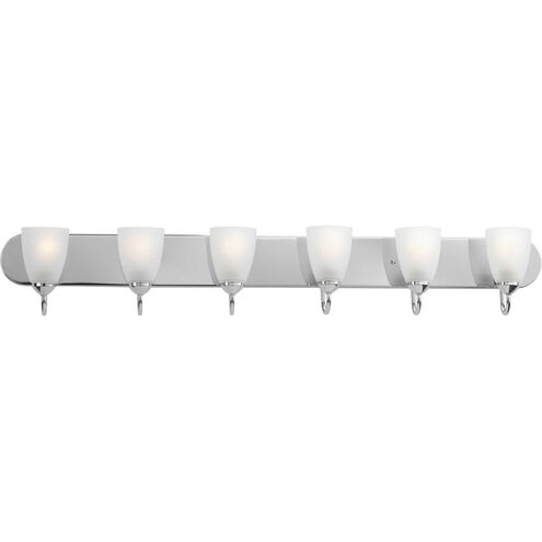 Gather 6 Light 48 inch Polished Chrome Bath Vanity Wall Light