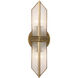 Cairo 2 Light 3.38 inch Vintage Brass Bath Vanity Light Wall Light