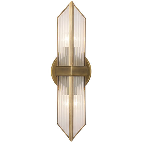 Cairo 2 Light 3.38 inch Vintage Brass Bath Vanity Light Wall Light
