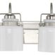 Fessler 4 Light 29.12 inch Brushed Nickel Bath Light Wall Light