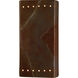 Ambiance LED 7 inch Tierra Red Slate ADA Wall Sconce Wall Light