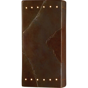 Ambiance 1 Light 7.25 inch Tierra Red Slate ADA Wall Sconce Wall Light