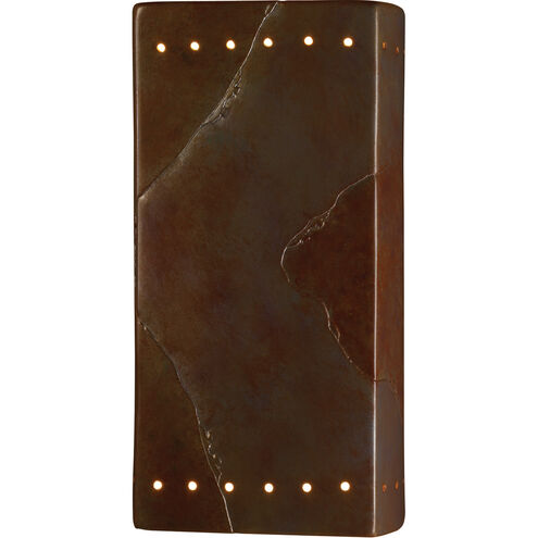 Ambiance LED 7 inch Tierra Red Slate ADA Wall Sconce Wall Light