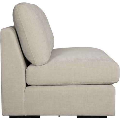 Refuge Light Sand Polyester Sofa, Armless