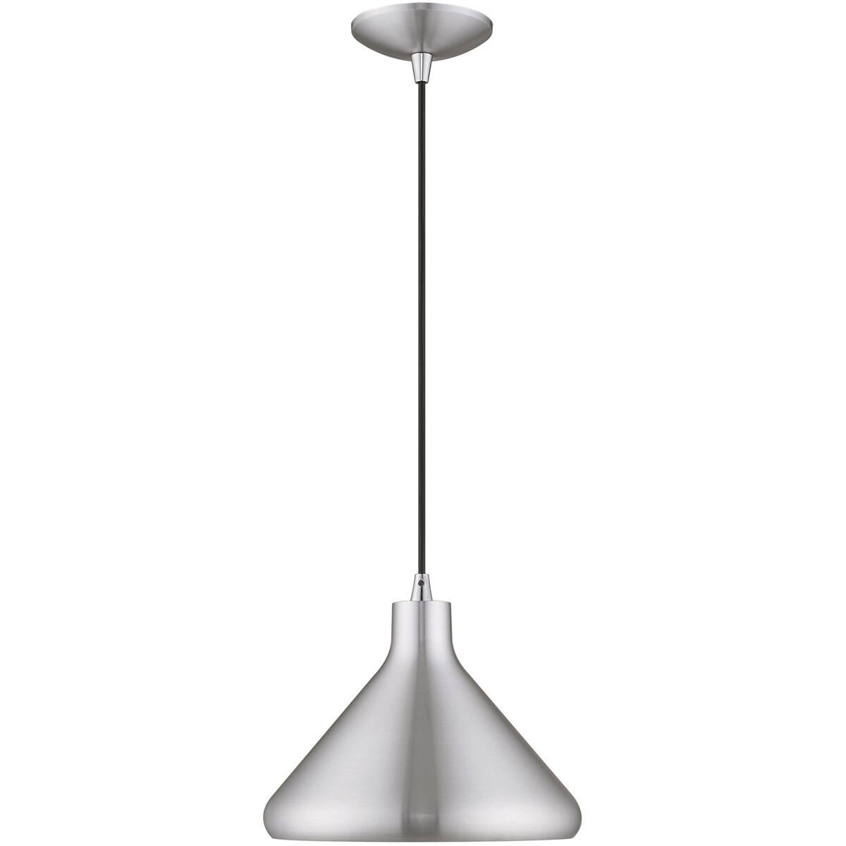 Allison 1 Light 11 inch Brushed Aluminum Mini Pendant Ceiling Light