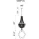 Taylor 7 Light 14 inch Chrome Down Chandelier Ceiling Light