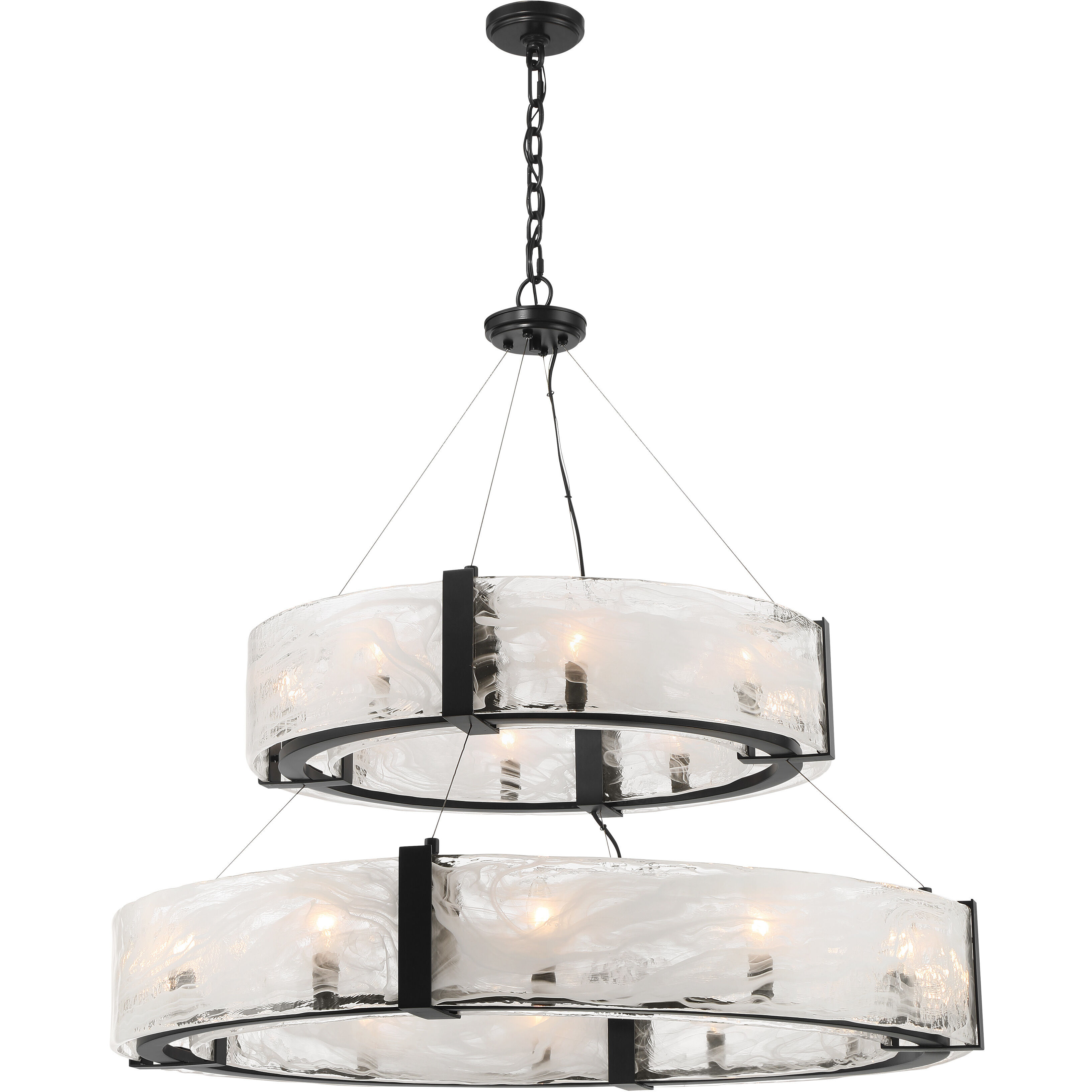 Cloud Break 20 Light 40 inch Coal Pendant Ceiling Light