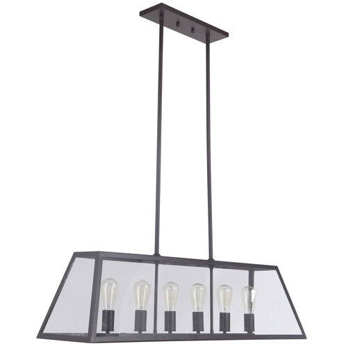 Branson 6 Light 42 inch Bronze Pendant Ceiling Light