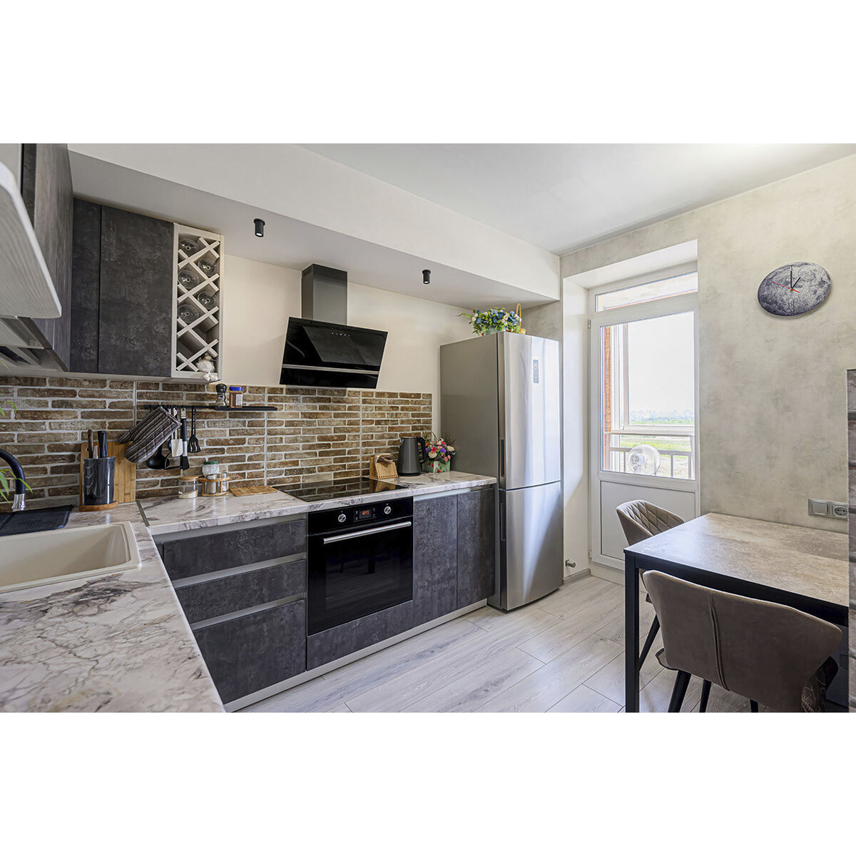 GX15 LED 4 inch Black Surface Mount Ceiling Light