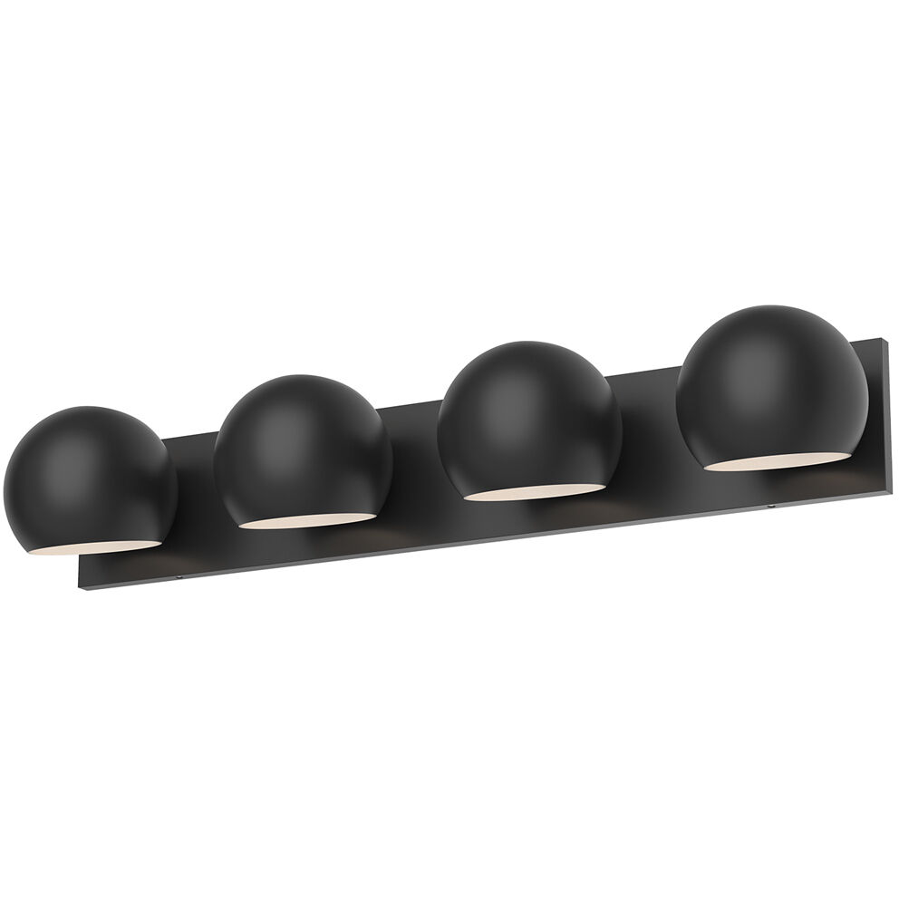 Alora Mood Willow Bath Vanity Light Wall Light in Matte Black