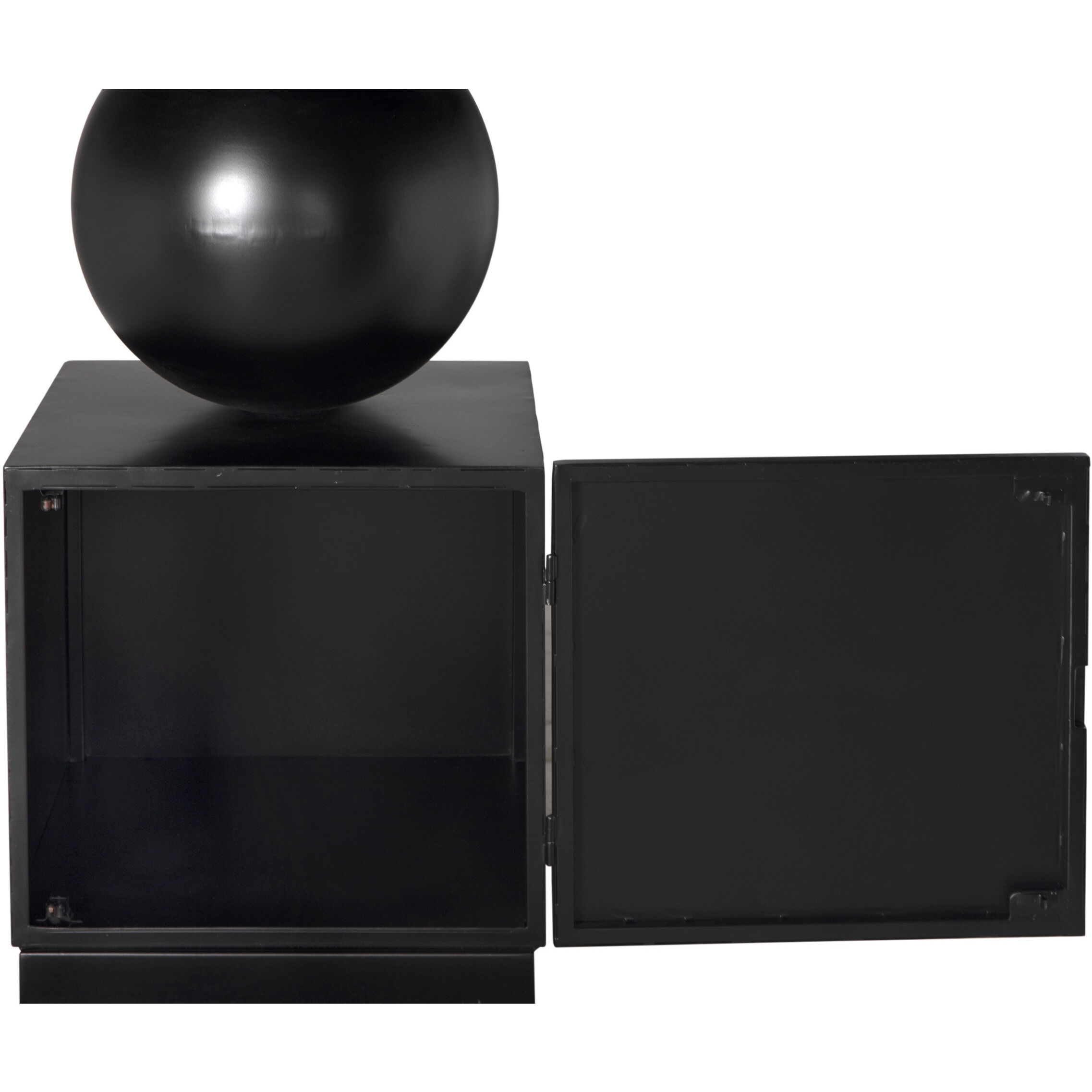 Pillar Matte Black Cabinet