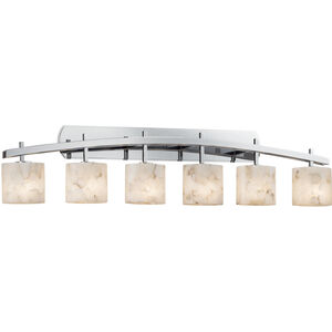 Archway 6 Light 57 inch Polished Chrome Vanity Light Wall Light in Oval, Incandescent