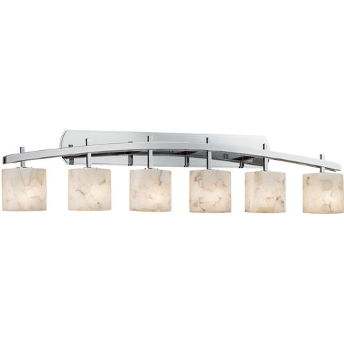 Archway 6 Light 56.5 inch Polished Chrome Vanity Light Wall Light in Oval, Incandescent
