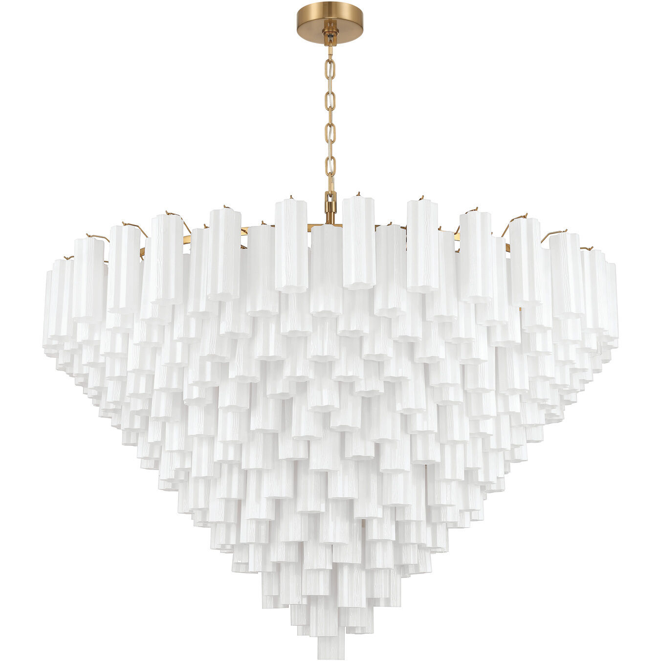 Addis 40 Light 62 inch Aged Brass Chandelier Ceiling Light