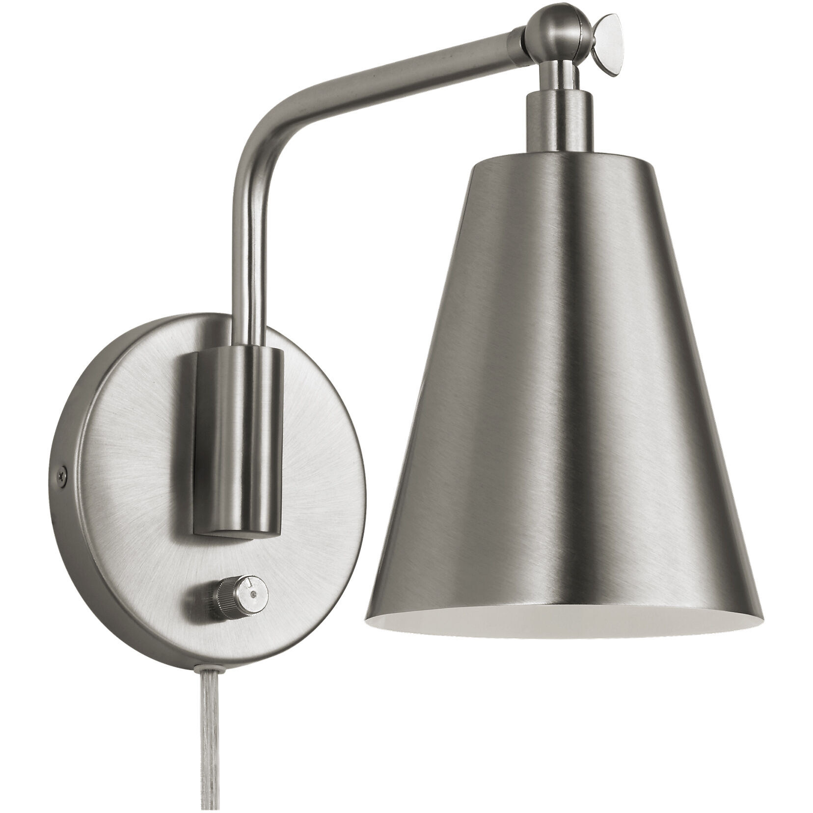 Drae LED 8.13 inch Burnished Brass Task Sconce Wall Light