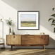 Overhead Green and Blue and Rust Framed Art