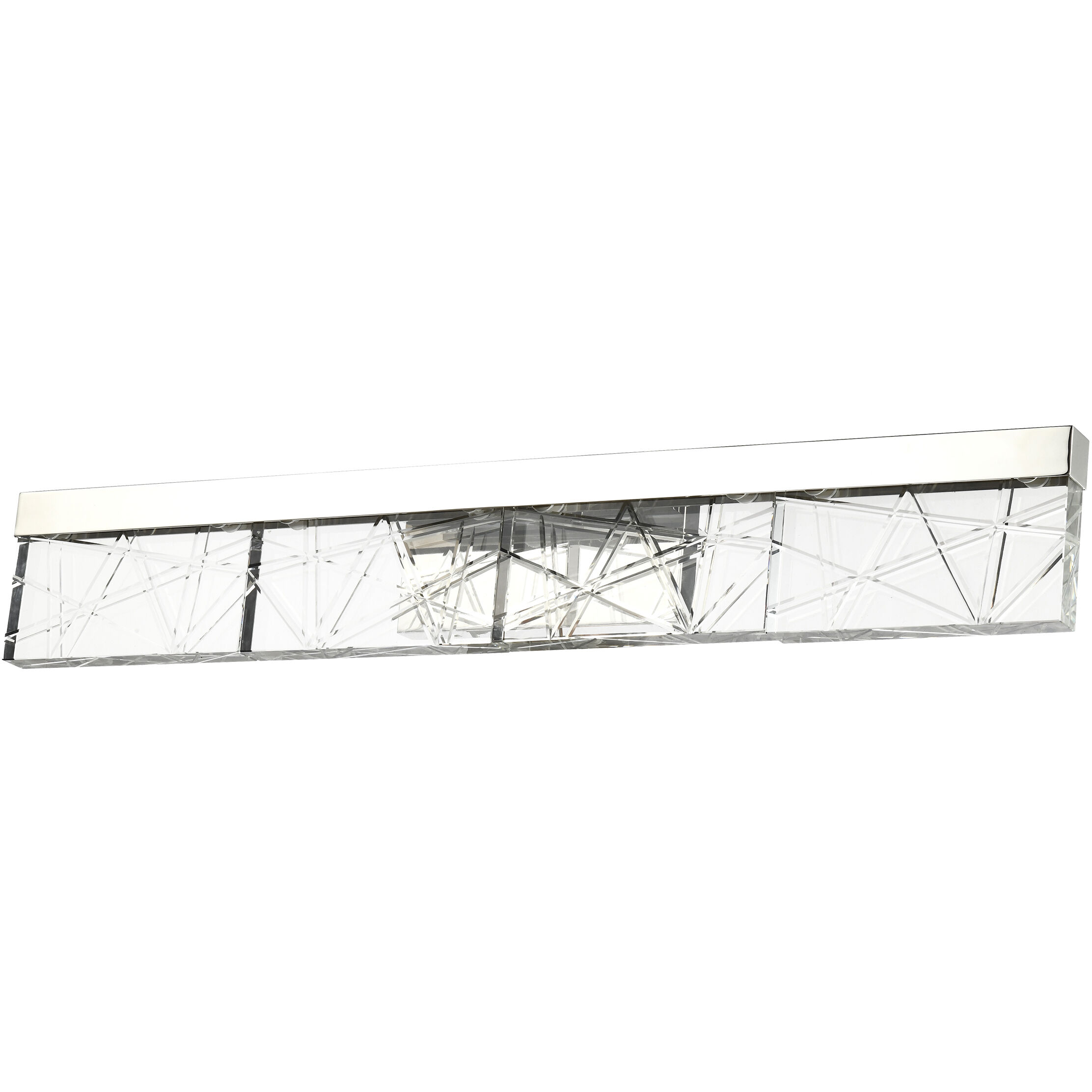 Lucus 1 Light 34.63 inch Polished Nickel Vanity Light Wall Light