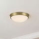 Baumann LED 12.5 inch Vintage Brass Flush Mount Ceiling Light