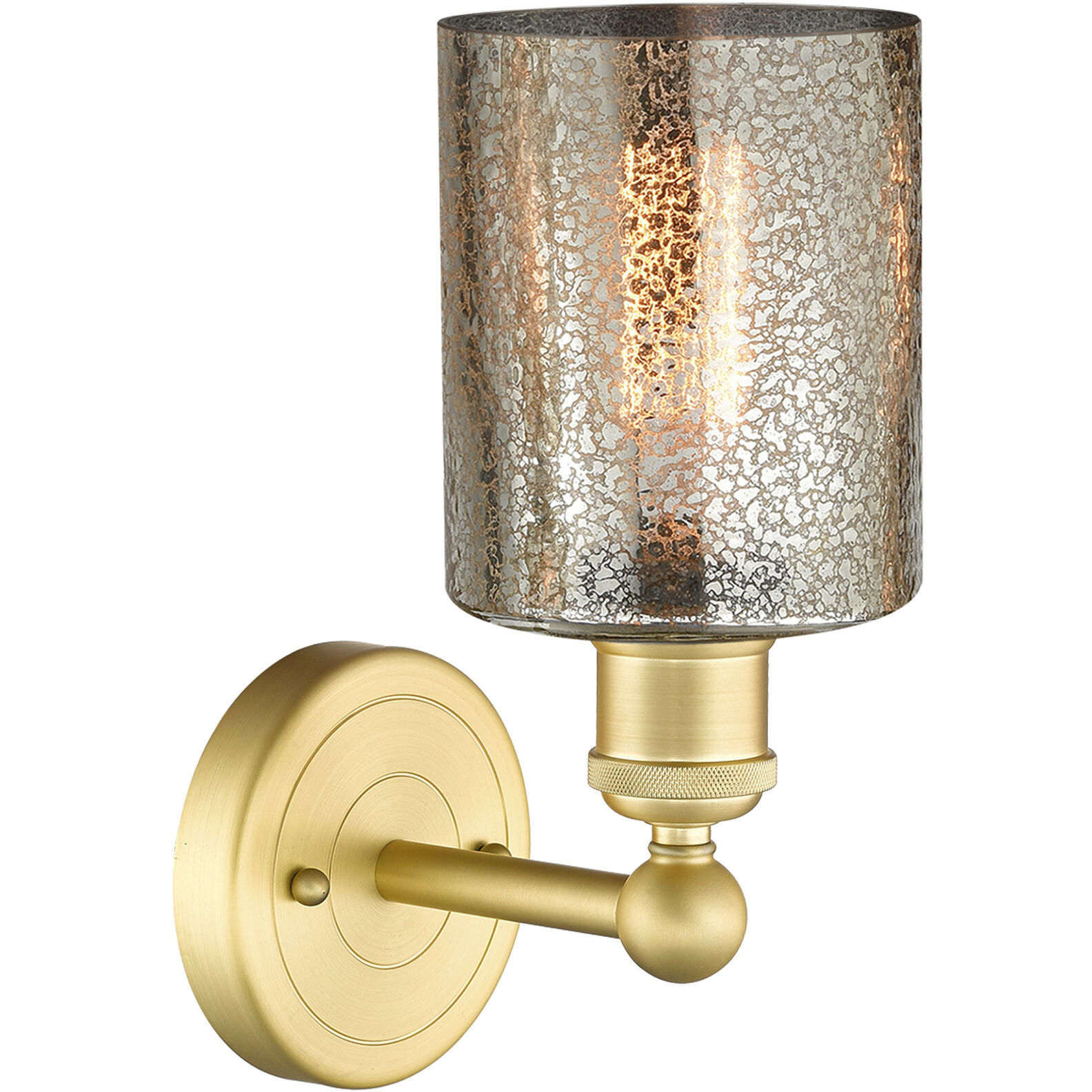 Cobbleskill Sconce Wall Light in Satin Gold, Mercury