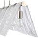 Serenity 5 Light 37.88 inch Pewter Linear Pendant Ceiling Light