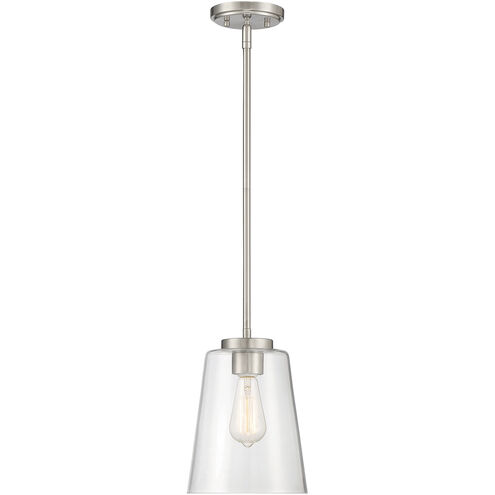 Calhoun 1 Light 8 inch Satin Nickel Pendant Ceiling Light, Essentials