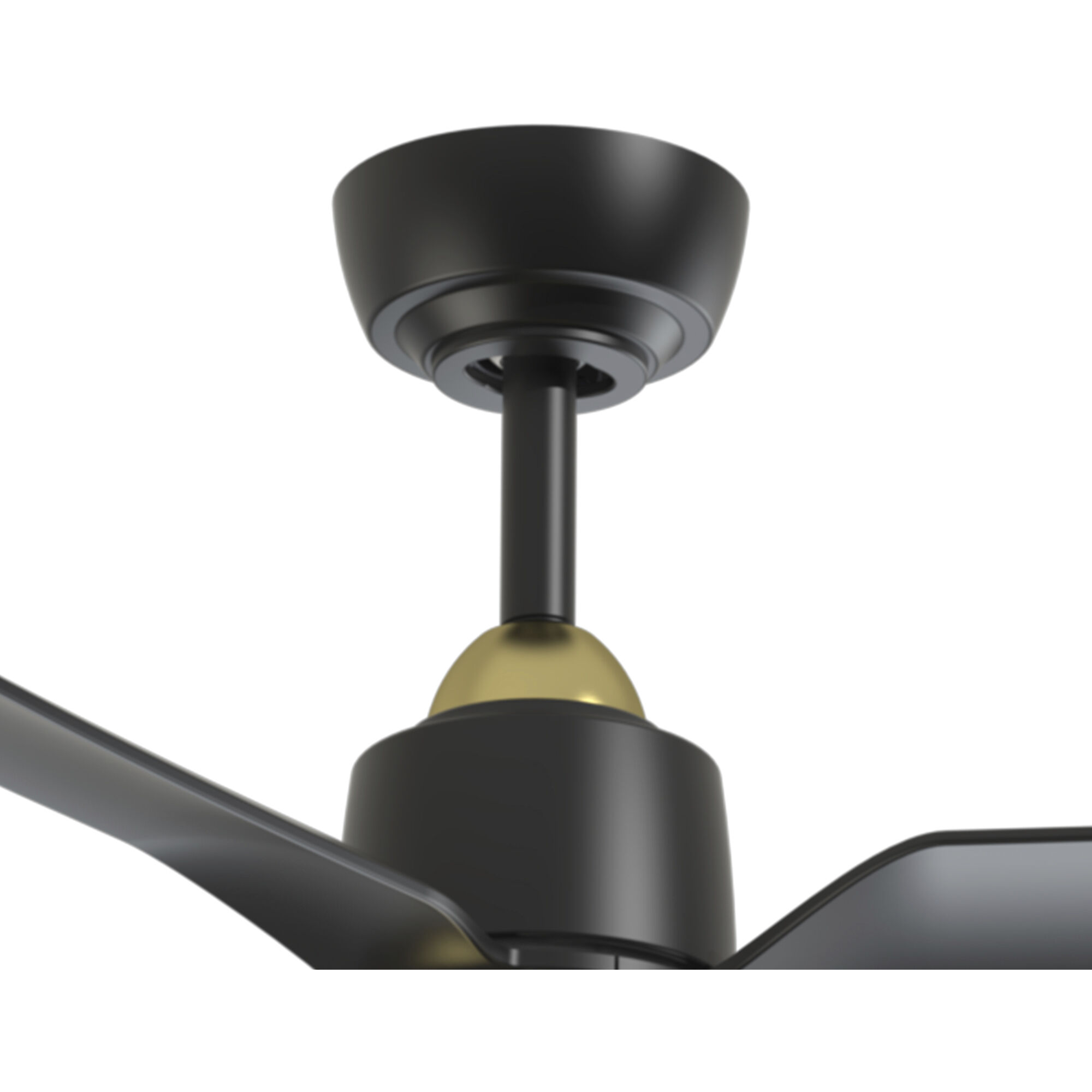 Hugo 52 inch Brushed Gold/Matte Black Ceiling Fan