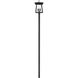 Rainer 5 Light 145.5 inch Black Outdoor Post Mounted Fixture in G9