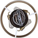 Rexton 3 Light 17 inch Matte White and Gold Chandelier Ceiling Light
