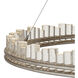 Pleiades LED 50.75 inch Contemporary Silver Leaf and Contemporary Silver Chandelier Ceiling Light