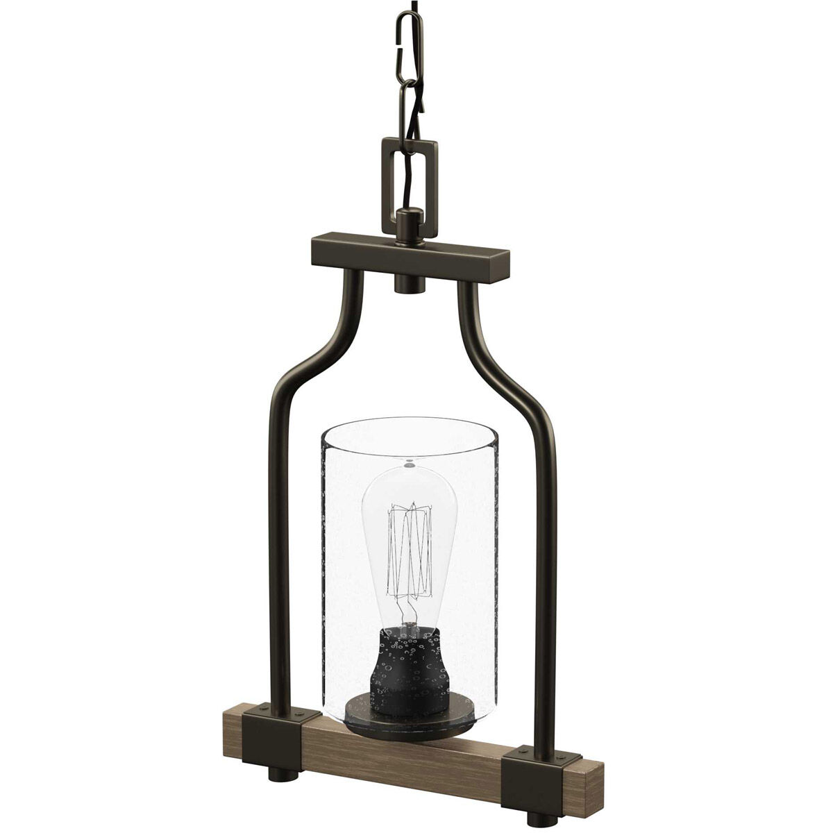 Barnes Mill 1 Light 9 inch Antique Bronze Mini-Pendant Ceiling Light