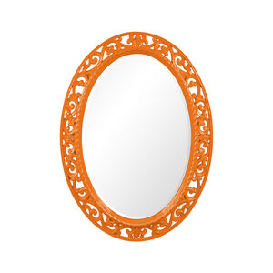 Suzanne 37 X 27 inch Glossy Orange Wall Mirror