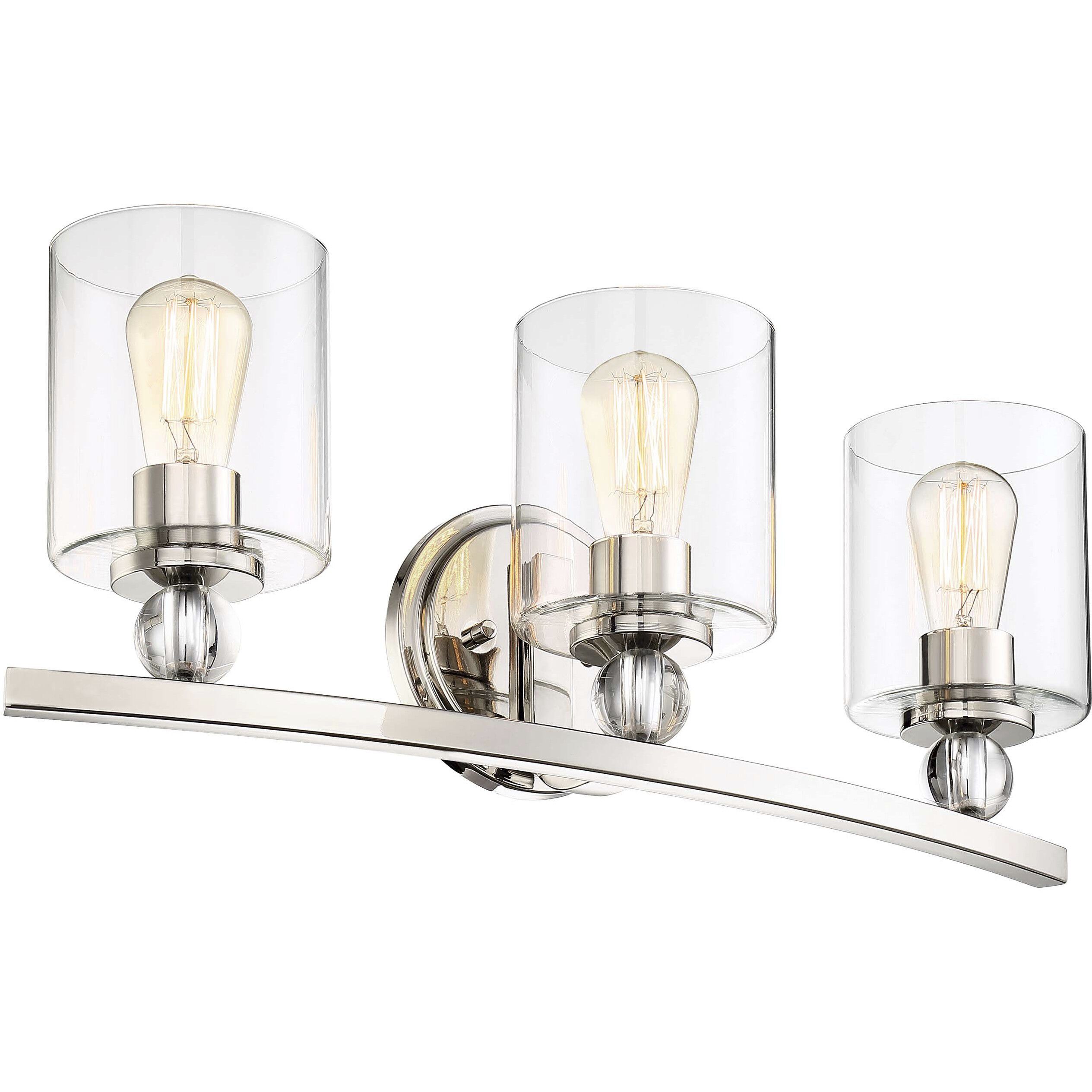 Studio 5 3 Light 24 inch Polished Nickel Bath Light Wall Light