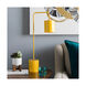 Mansfield 24.85 inch 40 watt Yellow and Brass Table Lamp Portable Light