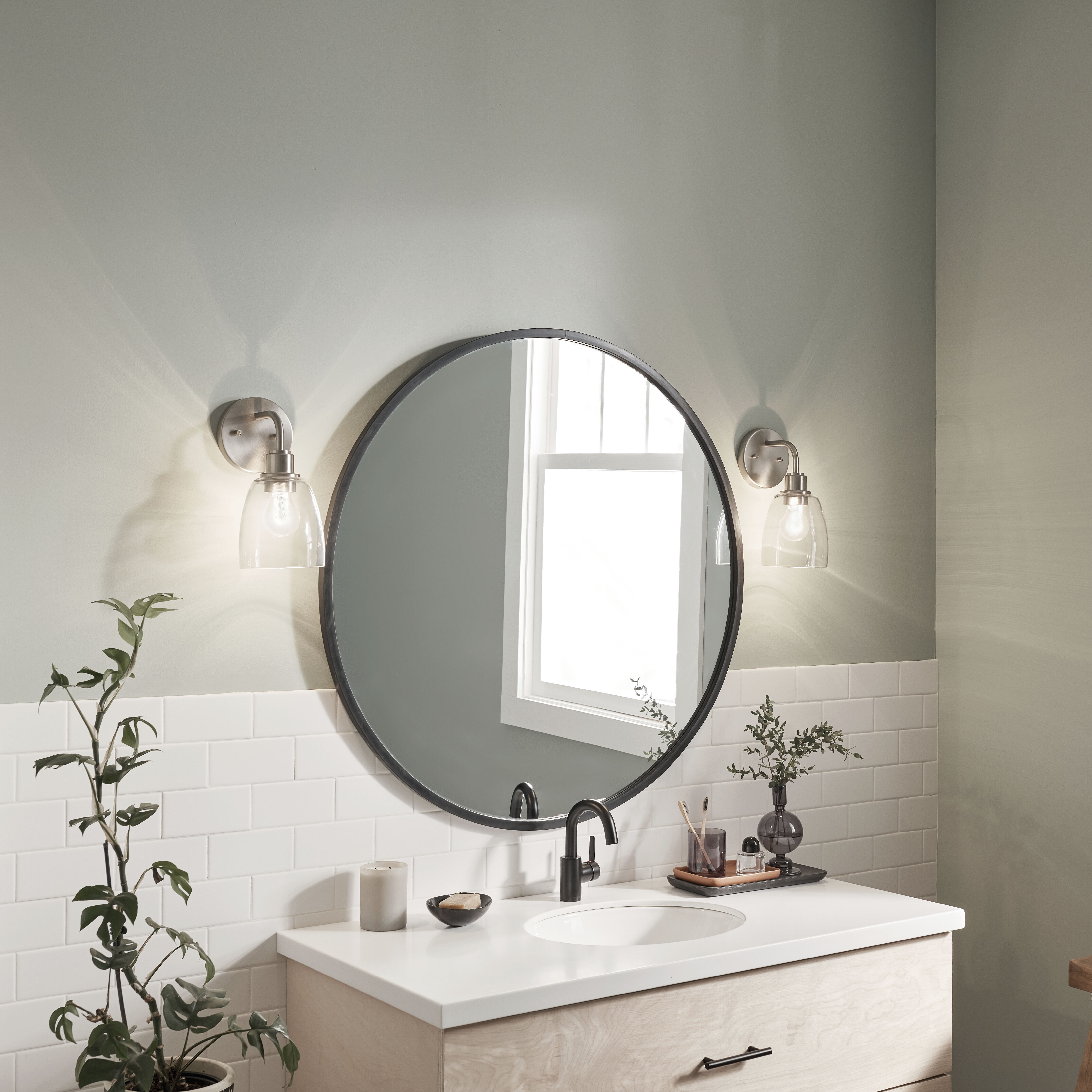 Meller 1 Light 5.5 inch Nickel Textured Wall Sconce Wall Light