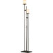 Rook 65.8 inch 100 watt Dark Smoke Twin Floor Lamp Portable Light