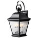 Mount Vernon 4 Light 28 inch Black Outdoor Wall, X-Large