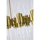Canada 20 Light 12.2 inch Satin Brass Chandelier Ceiling Light