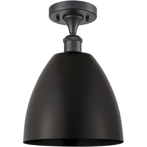 Ballston Dome 1 Light 9 inch Matte Black Semi-Flush Mount Ceiling Light